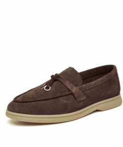Smile Circle Cow Suede Tassel Flats 3