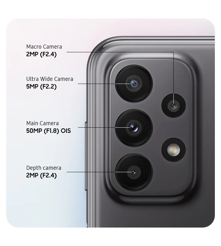 samsung alaxy a23 camera specs