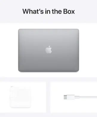 apple macbook air 2020 m1 chip 13 inches 8gb ram 256 storage package content