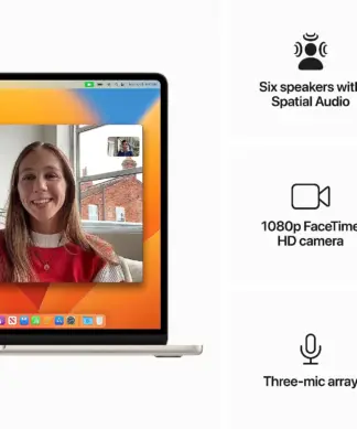 Apple 2023 MacBook AIR M2 15.6-inch Liquid Retina Display, 8GB Unified Memory, 256GB SSD Storage, 1080p FaceTime HD Camera, Touch ID. Works with iPhone/iPad; Starlight Shopwice Apple 2023 MacBook AIR M2 15.6-inch