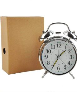Twin Bell Bedside Alarm Clock green