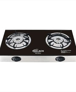 Delron 2 Burner Automatic Glass Table Top Stove