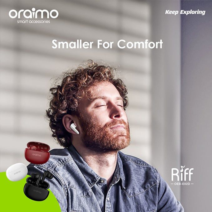 Oraimo Riff Smaller For Comfort True Wireless Earbud Shopwice Oraimo Riff Smaller For Comfort True Wireless Earbud