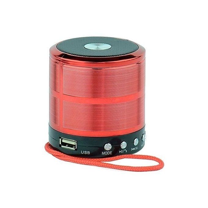 Red Wster WS-887 Multifunctional Mini Bluetooth Speaker Shopwice Red Wster WS-887 Multifunctional Mini Bluetooth Speaker red