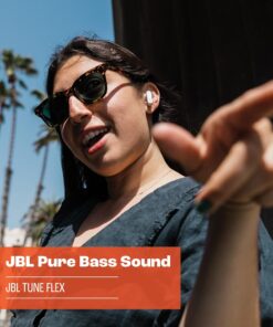 JBL Tune Flex Active Noise Cancelling Earpiece Shopwice JBL Tune Flex - True Wireless Noise Cancelling Earbuds (Black), Small