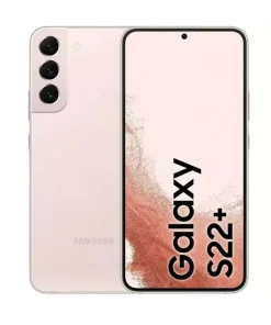 samsung galaxy s22 plus 5g renewed unlocked, pink color with front and back view