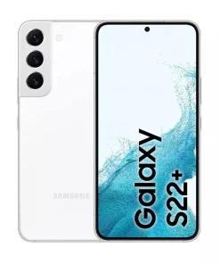 samsung galaxy s22 plus 5g renewed unlocked white color with front and back view