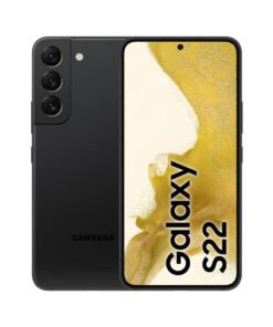 Samsung Galaxy S22 Renewed 5G Renewed 128GB | 256GB black color, front and back view