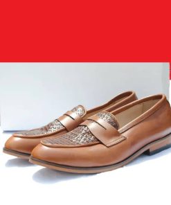 Hanslet brown leather loafer