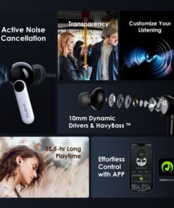 Oraimo FreePods 4 Shopwice Oraimo FreePods 4 Active Noise Cancellation True Wireless Stereo Earbuds