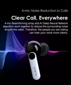 Oraimo FreePods 4 Shopwice Oraimo FreePods 4 Active Noise Cancellation True Wireless Stereo Earbuds
