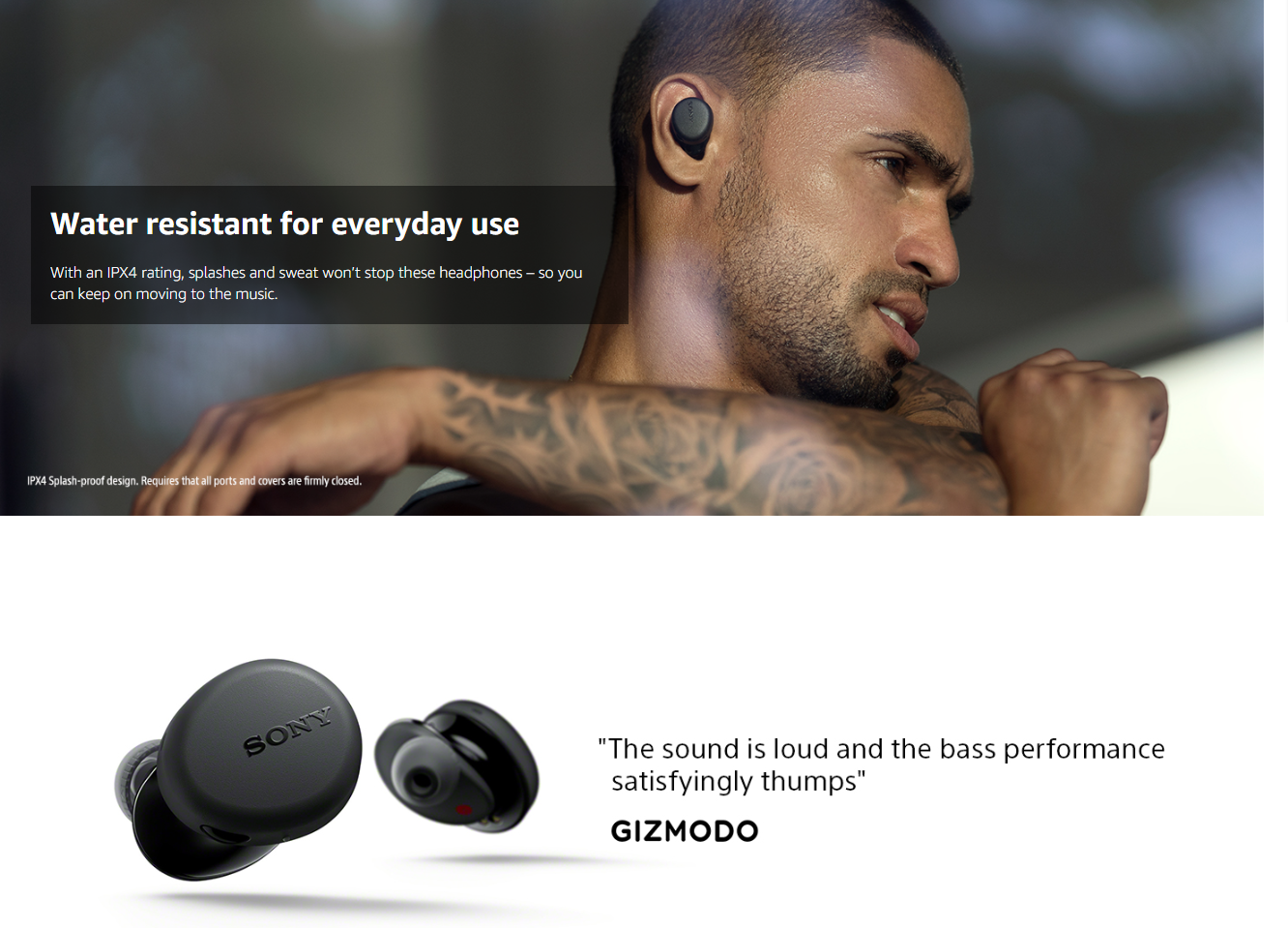 Sony WF-XB700 EXTRA BASS True Wireless Earbuds Headset/Headphones with Mic for Phone Call Bluetooth Technology, Black 