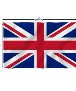 Alternative view of United Kingdom(UK) Flag 5 By 3 Feet Dimension