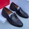 Frank Perry Executive Coffee Brown Patterned Leather Loafer Shoe Shopwice Frank Perry Executive Coffee Brown Patterned Leather Loafer Shoe