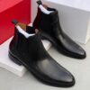 Frank Perry Whole Cut Black Chelsea Boot