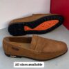 Coffee Brown Louis Vuitton Leather Suede Loafer Shoe Shopwice Coffee Brown Louis Vuitton Leather Loafer Shoe