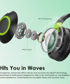 oraimo BoomPop 2 ENC Over-Ear Wireless Headphones