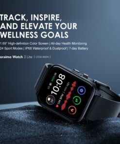 Oraimo Watch 3 Lite 1.69” TFT IP68 Smart Watch Shopwice Oraimo Watch 3 Lite 1.69” TFT IP68 Smart Watch
