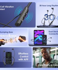 Oraimo Necklace Lite Call Vibration Wireless Headphones Shopwice oraimo Necklace Lite Call Vibration Wireless Headphones