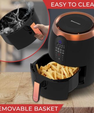 Westpoint Deluxe Air Fryer with Digital Display 3.5L/6.0L 1400W WAFY-551422.DN Shopwice Westpoint Air Fryer with Digital Display 3.5L 1400W WAFY-551422.DN