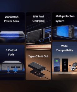 oraimo Pilot 15 Flash 20000mAh 15W Power Bank