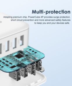 oraimo PowerCube 4 10.5W 4 Ports Wall Charger Kit