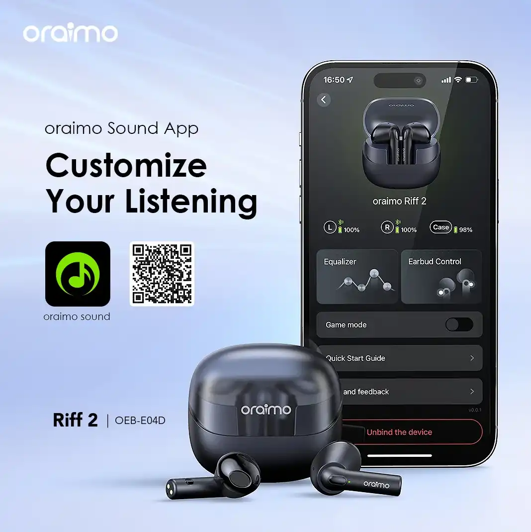 oraimo Riff 2 4-mic ENC Clear in Calls 30-hour Playtime App True W_result