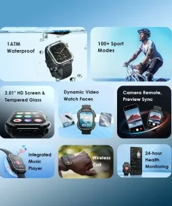 oraimo Watch Nova V 2.01' HD Video Watch Faces Smart Watch