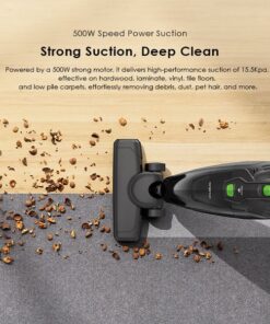 oraimo SmartVacuum Corded Vacuum Cleaner with 5m Cord, 500W High Speed Powerful Suction