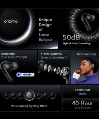 oraimo SpaceBuds Hybrid ANC True Wireless Earbuds Customized Voice Prompt