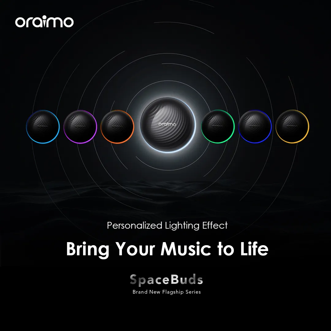 Oraimo SpaceBuds Hybrid ANC True Wireless Earbuds Customized Voice Prompt