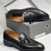 AD Maurizio Classic Black Polished Ring my Bell Leather Loafer Shoe Shopwice AD Maurizio Classic Black Polished Ring my Bell Leather Loafer Shoe