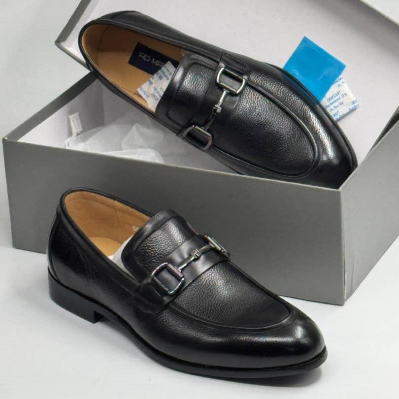 AD Maurizio Classic Black Polished Leather Loafer Shoe Shopwice black polished loafer