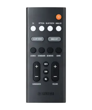 Yamaha ATS C300 Soundbar with Subwoofer remote controller