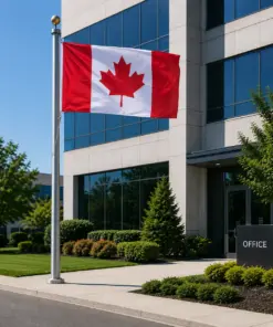 Canada Flag 5 By 3 Feet Dimension