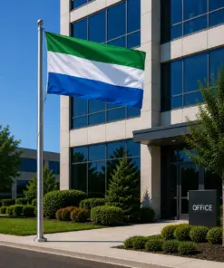 Sierra Leone National Flag 90cm x 150cm - Outdoor Polyester Flag