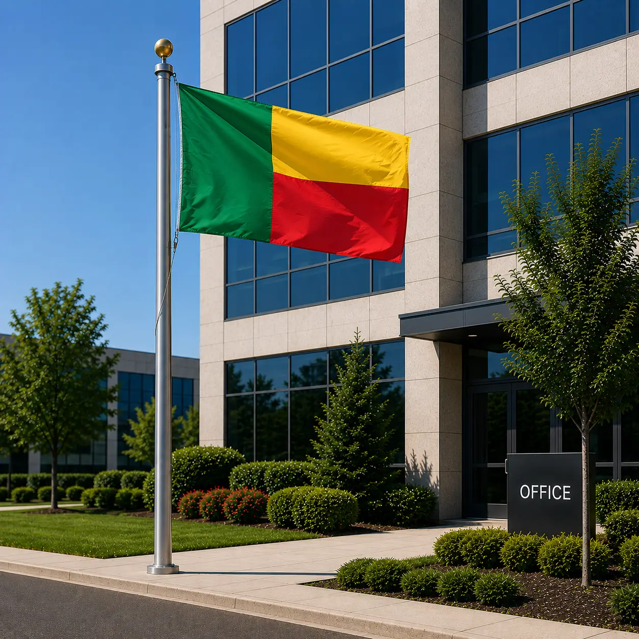 Benin National Flag 90cm x 150cm - Outdoor Polyester Flag Shopwice Benin National Flag 90cm x 150cm - Outdoor Polyester Flag