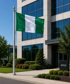 Nigeria Flag 5 By 3 Feet Dimension