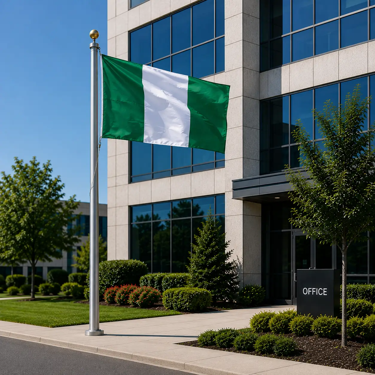Nigeria Flag 5 By 3 Feet Dimension Shopwice Nigeria Flag 5 By 3 Feet Dimension