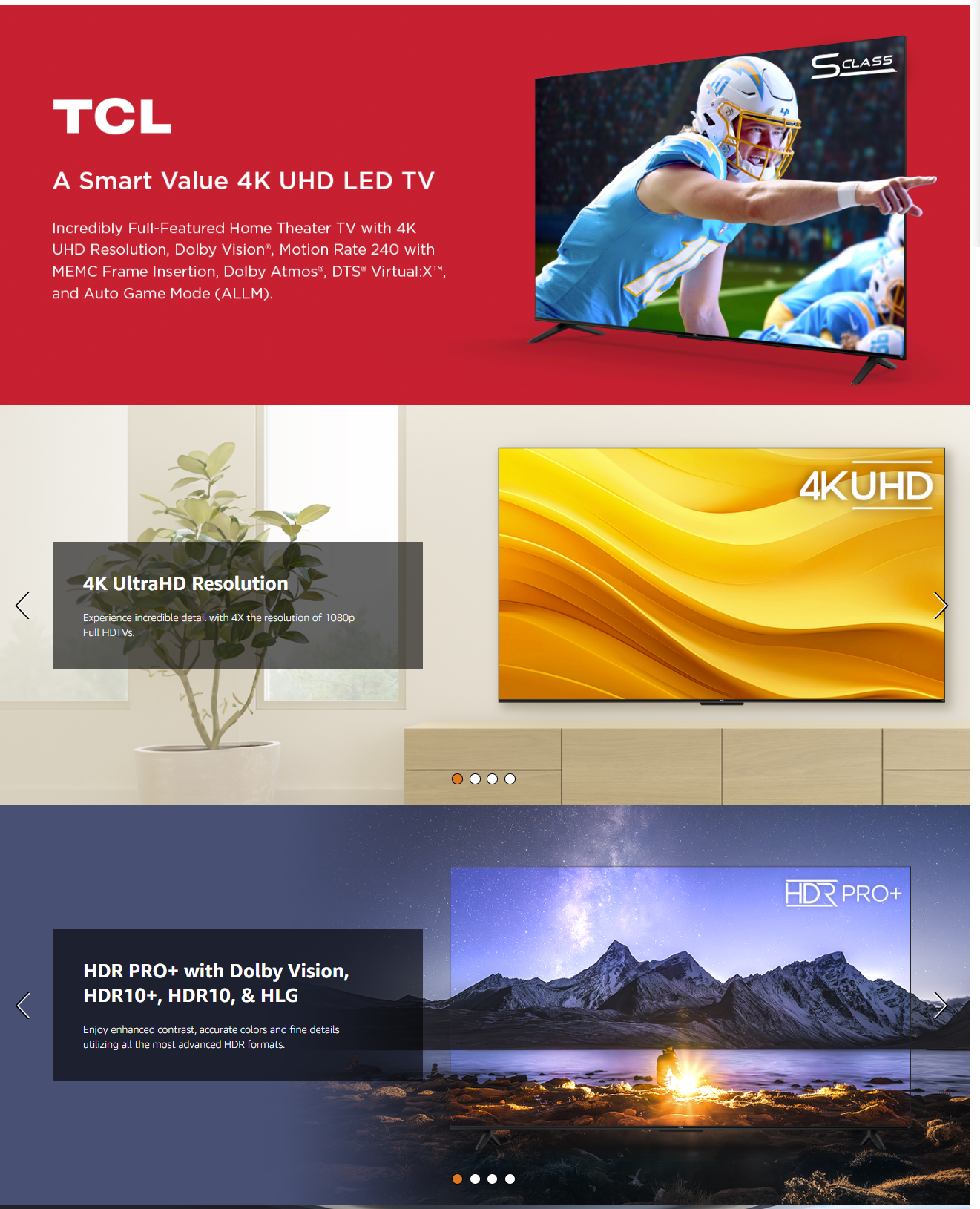 TCL 55P755 LED UHD 4K 55" Smart Android Television (Copy)
