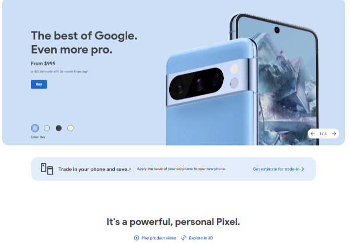 Google Pixel Pixel 8 pro - 256 gig Pre-Owned Repackage As New – Unlocked