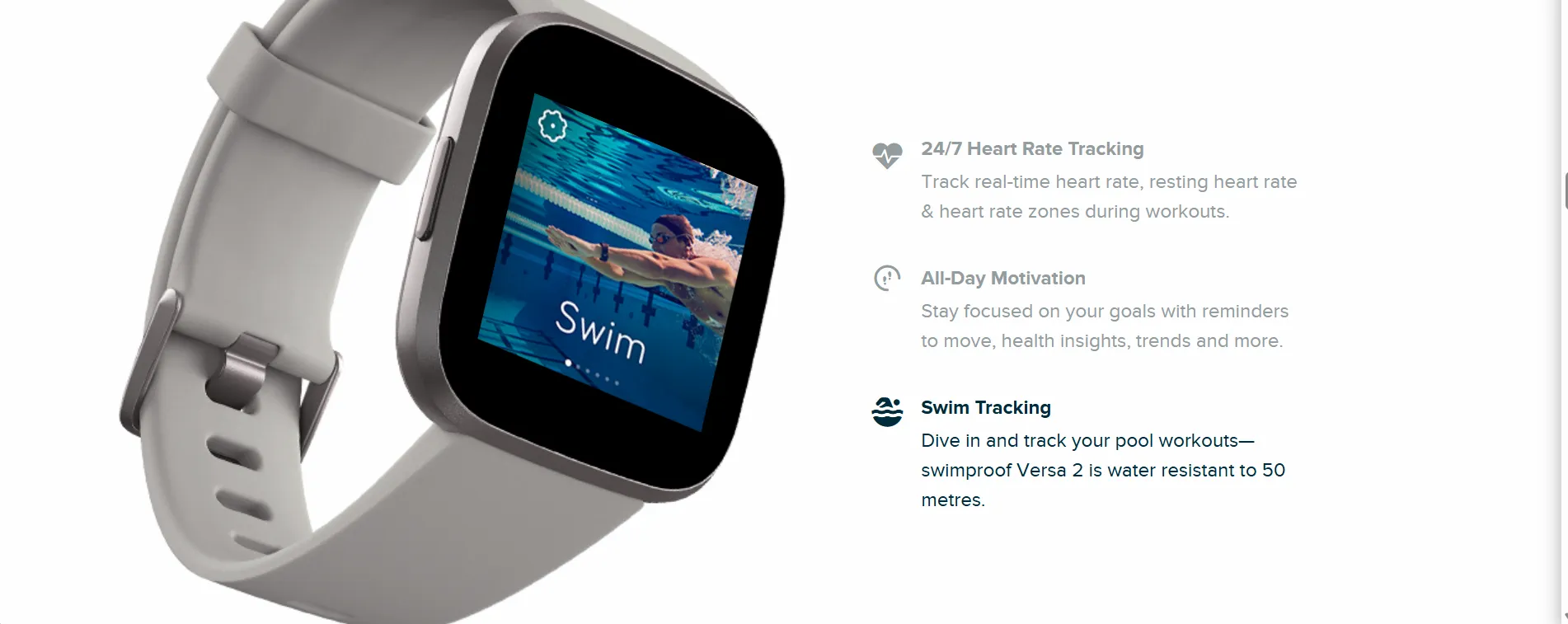 fitbit health and fitness smartwatch