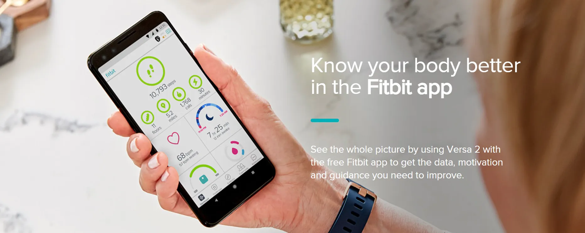 fitbit health and fitness smartwatch