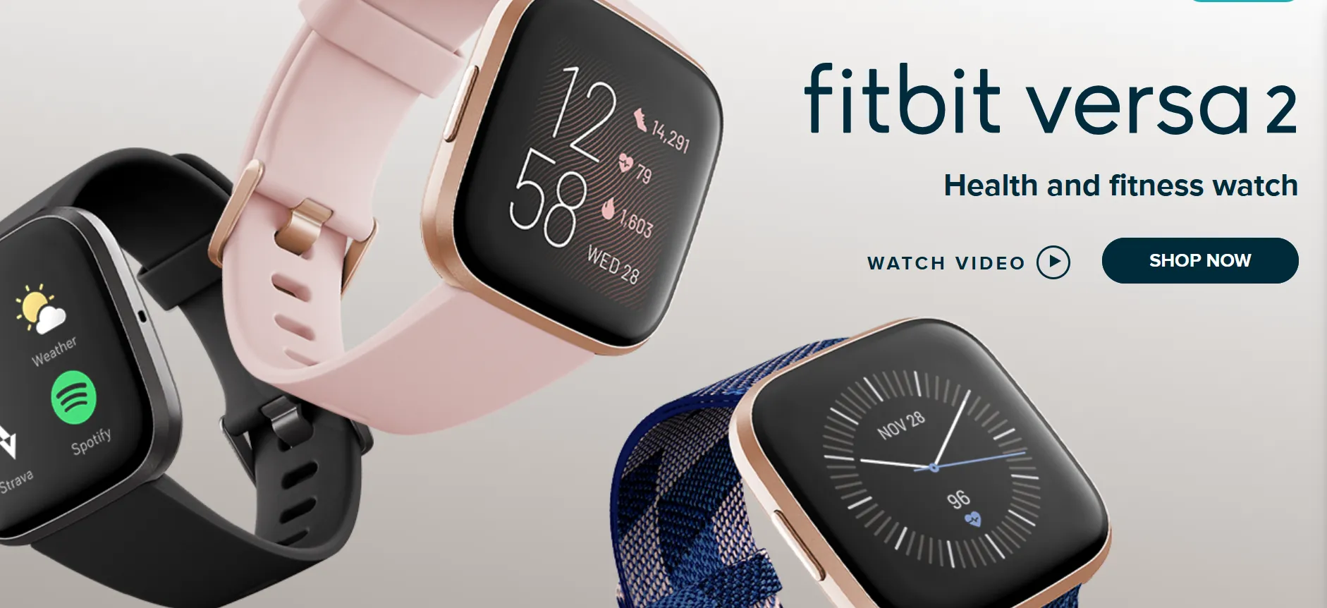 fitbit health and fitness smartwatch