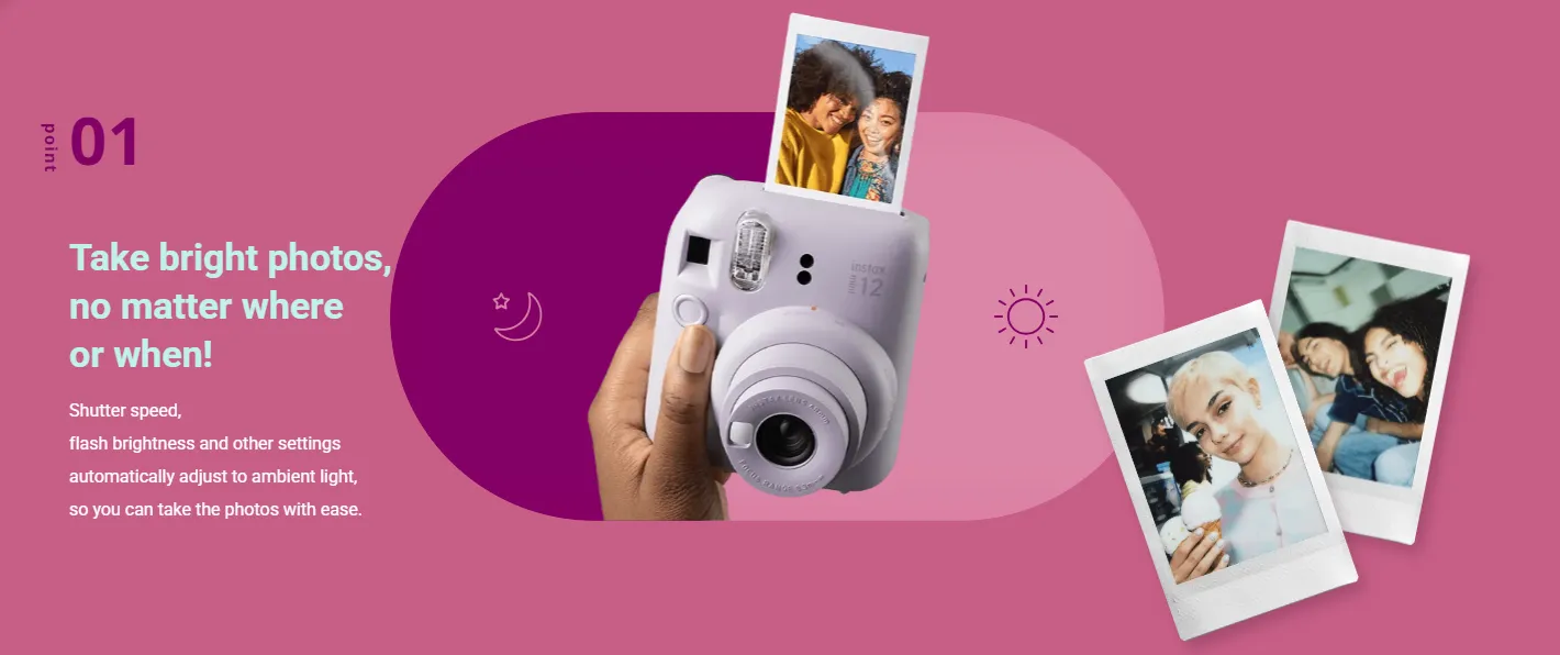 FujiFilm Instax Mini 12 Instant Camera Shopwice FujiFilm Instax Mini 12 Camera