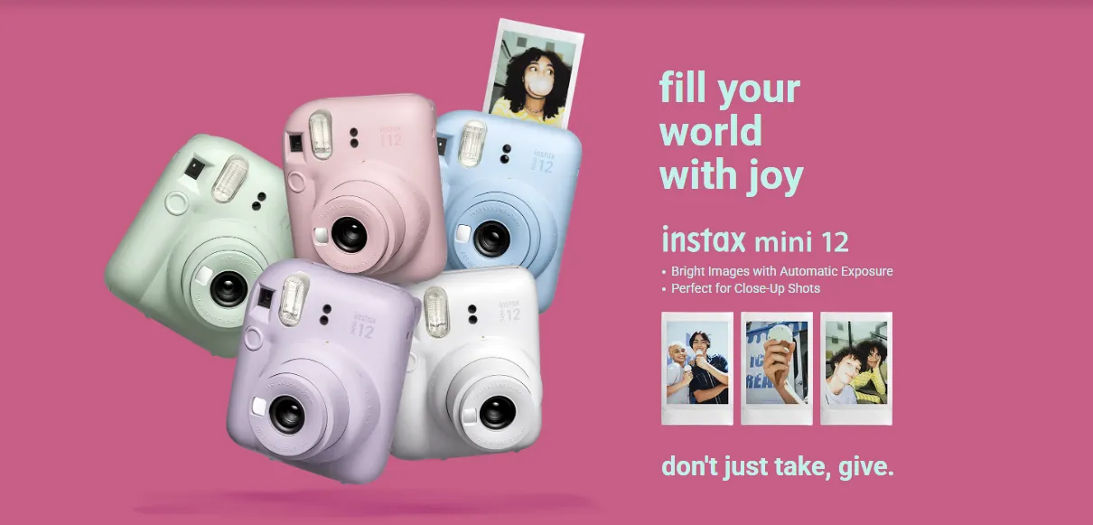 FujiFilm Instax Mini 12 Instant Camera Shopwice FujiFilm Instax Mini 12 Camera