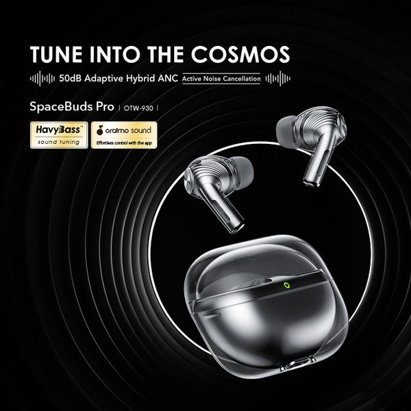 oraimo SpaceBuds Pro Premium 50dB Hybrid ANC True Wireless Earbuds