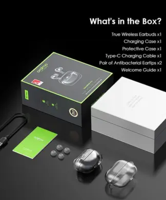 oraimo SpaceBuds Pro Premium 50dB Hybrid ANC True Wireless Earbuds