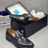 AG Classic Black Plain Leather Loafer Shoe Shopwice AG Black Leather Loafer Shoe