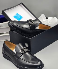 AG Black Leather Loafer Shoe